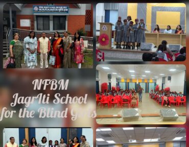 Installation of the Interact Club of NFBM Jagriti School for Blind Girls